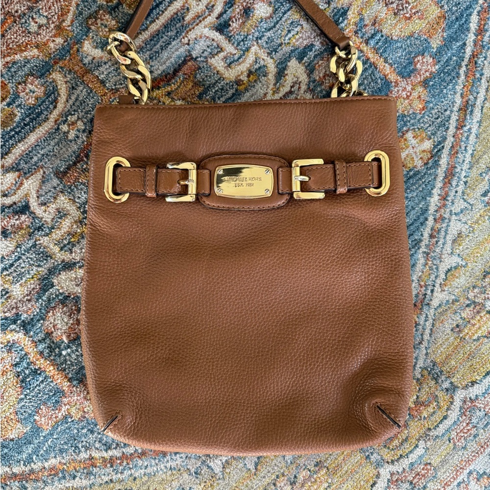 Michael Kors Brown Leather crossbody Bag